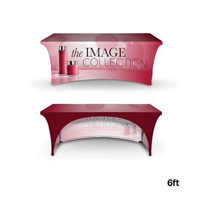 DisplaySplash 6' Stretch, Open Back Table Cover