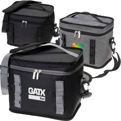 Insulated Lunch Bag w/ Top Handle & Crossbody Strap