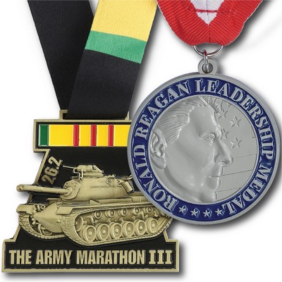 2 1/2" (2.5") Custom Cast Single Sided 3-D Medal
